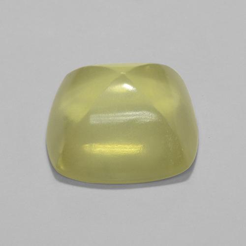 Quartz Gemstone in 12.9 x 12.5 mm Size for Sale, Quartz Stone in Pale Yellow Color