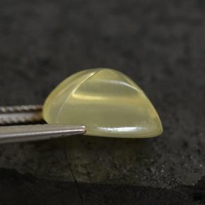 Quartz Gemstone in 12.9 x 12.7 mm Size for Sale, Quartz Stone in Pale Yellow Color