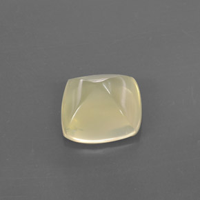 7.36 ct Yellow Quartz Stone, Natural Quartz in Cushion Cabochon Shape for Sale