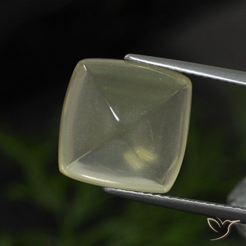 8.5 ct Yellow Quartz, 12.8 x 12.6 mm Cushion Cut From Brazil, Photo A