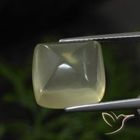 8.50 ct Yellow Quartz Stone, Natural Quartz in Cushion Cabochon Shape for Sale