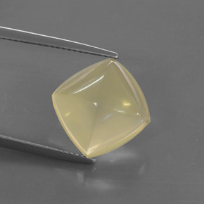 8.78 ct Yellow Quartz Gemstone, Quartz Gem in Cushion Cabochon Shape for Sale.