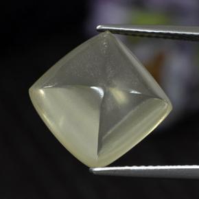 7.66 ct Yellow Quartz Stone, Natural Quartz in Cushion Cabochon Shape for Sale
