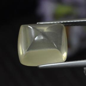 Quartz Gemstone in 12.5 x 12.4 mm Size for Sale, Quartz Stone in Light Yellow Color