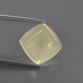 8.62 ct Yellow Quartz Gemstone, Quartz Gem in Cushion Cabochon Shape for Sale.
