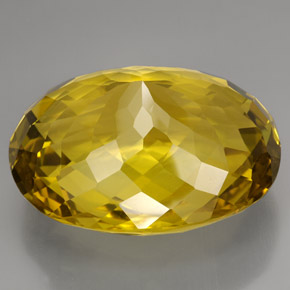 Quartz Gemstone in 45 x 35.1 mm Size for Sale, Quartz Stone in Lemon Color