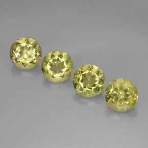 10.70 ct Yellow Quartz Gemstone, Quartz Gem in Round Facet Shape for Sale.