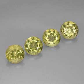 10.70 ct Yellow Quartz Stone, Natural Quartz in Round Facet Shape for Sale