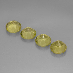 Quartz Gemstone in 9 mm (calibrated) Size for Sale, Quartz Stone in Lemon Color
