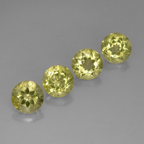 10.58 ct Yellow Quartz Stone, Natural Quartz in Round Facet Shape for Sale
