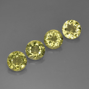 10.02 ct Yellow Quartz Stone, Natural Quartz in Round Facet Shape for Sale