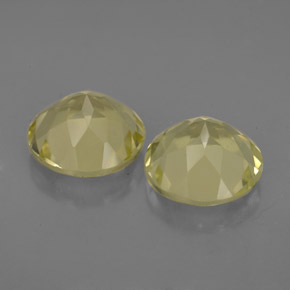 Quartz Gemstone in 9 mm (calibrated) Size for Sale, Quartz Stone in Lemon Color