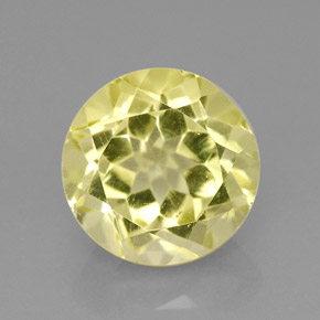 2.67 ct Yellow Quartz Gemstone, Quartz Gem in Round Facet Shape for Sale.