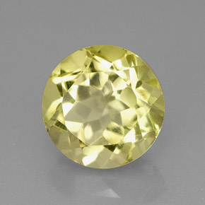 2.67 ct Yellow Quartz Stone, Natural Quartz in Round Facet Shape for Sale