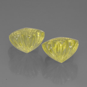 Quartz Gemstone in 12.4 x 12.1 mm Size for Sale, Quartz Stone in Lemon Color