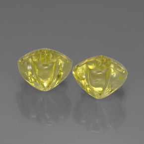 Quartz Gemstone in 14.3 x 14.1 mm Size for Sale, Quartz Stone in Lemon Color