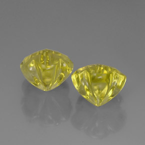 Quartz Gemstone in 14.1 x 14 mm Size for Sale, Quartz Stone in Lemon Color