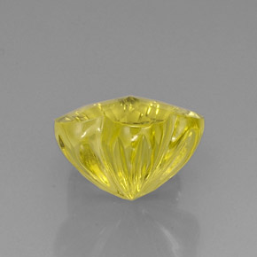 Quartz Gemstone in 14.3 x 13.8 mm Size for Sale, Quartz Stone in Lemon Color