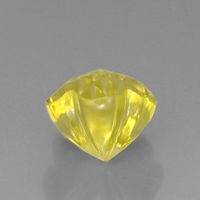 Quartz Gemstone in 12.4 x 12 mm Size for Sale, Quartz Stone in Lemon Color
