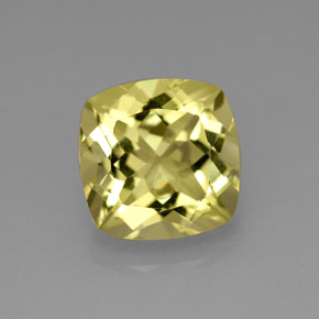 4.00 ct Yellow Quartz Gemstone, Quartz Gem in Cushion-Cut Shape for Sale.
