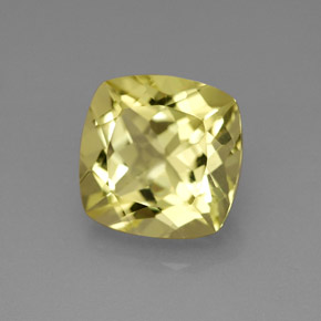 4.00 ct Yellow Quartz Stone, Natural Quartz in Cushion-Cut Shape for Sale
