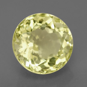 3.93 ct Yellow Quartz Stone, Natural Quartz in Round Facet Shape for Sale