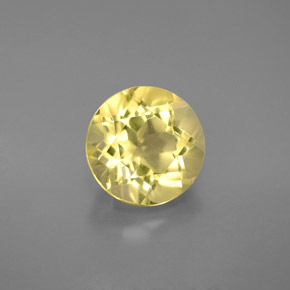 2.64 ct Yellow Quartz Gemstone, Quartz Gem in Round Facet Shape for Sale.