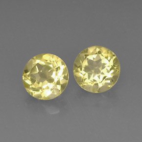 5.11 ct Yellow Quartz Stone, Natural Quartz in Round Facet Shape for Sale