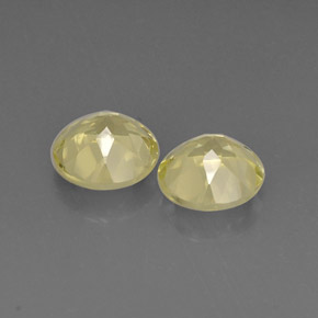 Quartz Gemstone in 9 mm (calibrated) Size for Sale, Quartz Stone in Lemon Color