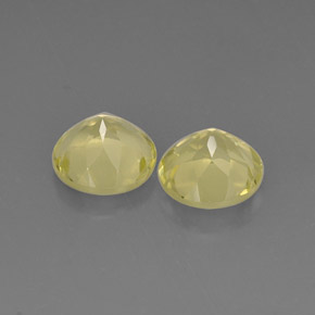Quartz Gemstone in 9 mm (calibrated) Size for Sale, Quartz Stone in Lemon Color
