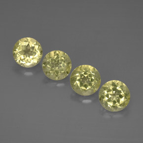 10.62 ct Yellow Quartz Gemstone, Quartz Gem in Round Facet Shape for Sale.