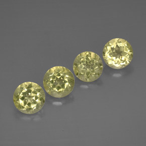10.62 ct Yellow Quartz Stone, Natural Quartz in Round Facet Shape for Sale