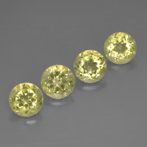 10.35 ct Yellow Quartz Stone, Natural Quartz in Round Facet Shape for Sale