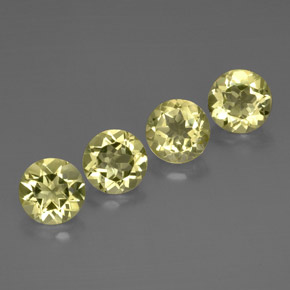 10.36 ct Yellow Quartz Stone, Natural Quartz in Round Facet Shape for Sale