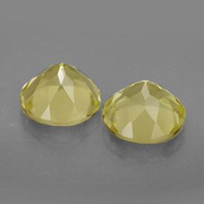 Quartz Gemstone in 9 mm (calibrated) Size for Sale, Quartz Stone in Lemon Color