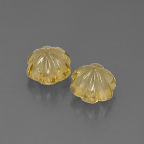 Quartz Gemstone in 9.8 x 9.3 mm Size for Sale, Quartz Stone in Lemon Color