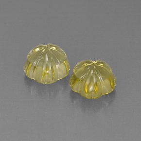 Quartz Gemstone in 10.7 x 10.4 mm Size for Sale, Quartz Stone in Lemon Color
