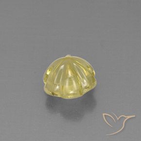 Quartz Gemstone in 10 x 10 mm (calibrated) Size for Sale, Quartz Stone in Light Yellow Color