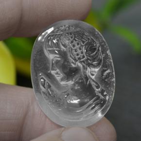 Quartz Gemstone in 26.2 x 20.3 mm Size for Sale, Quartz Stone in White Color