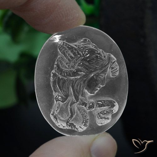 34.86ct Natural Clear White Quartz, Oval, Transparent
