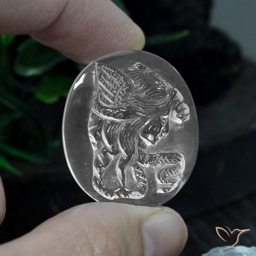 37.48ct Natural Clear White Quartz, Oval, Transparent