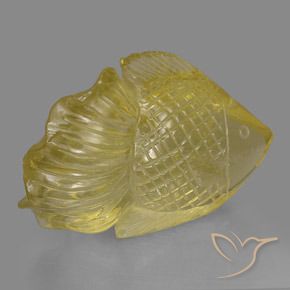 Quartz Gemstone in 45 x 28.7 mm Size for Sale, Quartz Stone in Light Gold Color