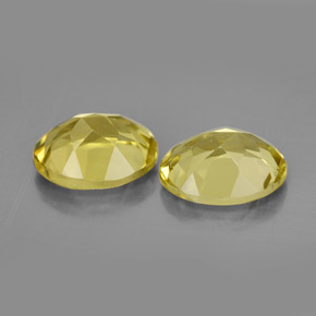 Quartz Gemstone in 11 x 9 mm (calibrated) Size for Sale, Quartz Stone in Lemon Color