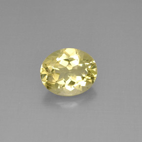 3.29 ct Yellow Quartz Gemstone, Quartz Gem in Oval Facet Shape for Sale.