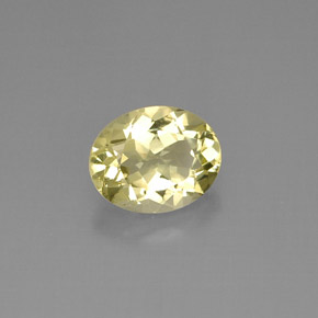3.86 ct Yellow Quartz Gemstone, Quartz Gem in Oval Facet Shape for Sale.
