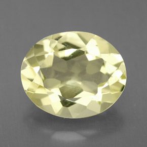 3.05 ct Yellow Quartz Gemstone, Quartz Gem in Oval Facet Shape for Sale.