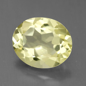 3.05 ct Yellow Quartz Stone, Natural Quartz in Oval Facet Shape for Sale