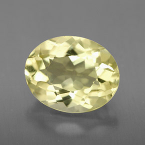 3.60 ct Yellow Quartz Gemstone, Quartz Gem in Oval Facet Shape for Sale.