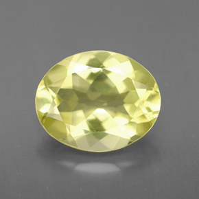 2.97 ct Yellow Quartz Gemstone, Quartz Gem in Oval Facet Shape for Sale.