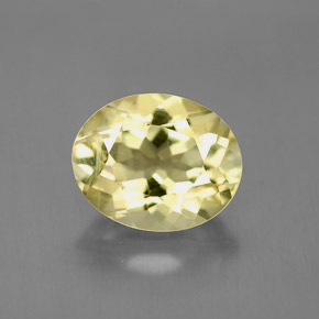 3.72 ct Yellow Quartz Gemstone, Quartz Gem in Oval Facet Shape for Sale.
